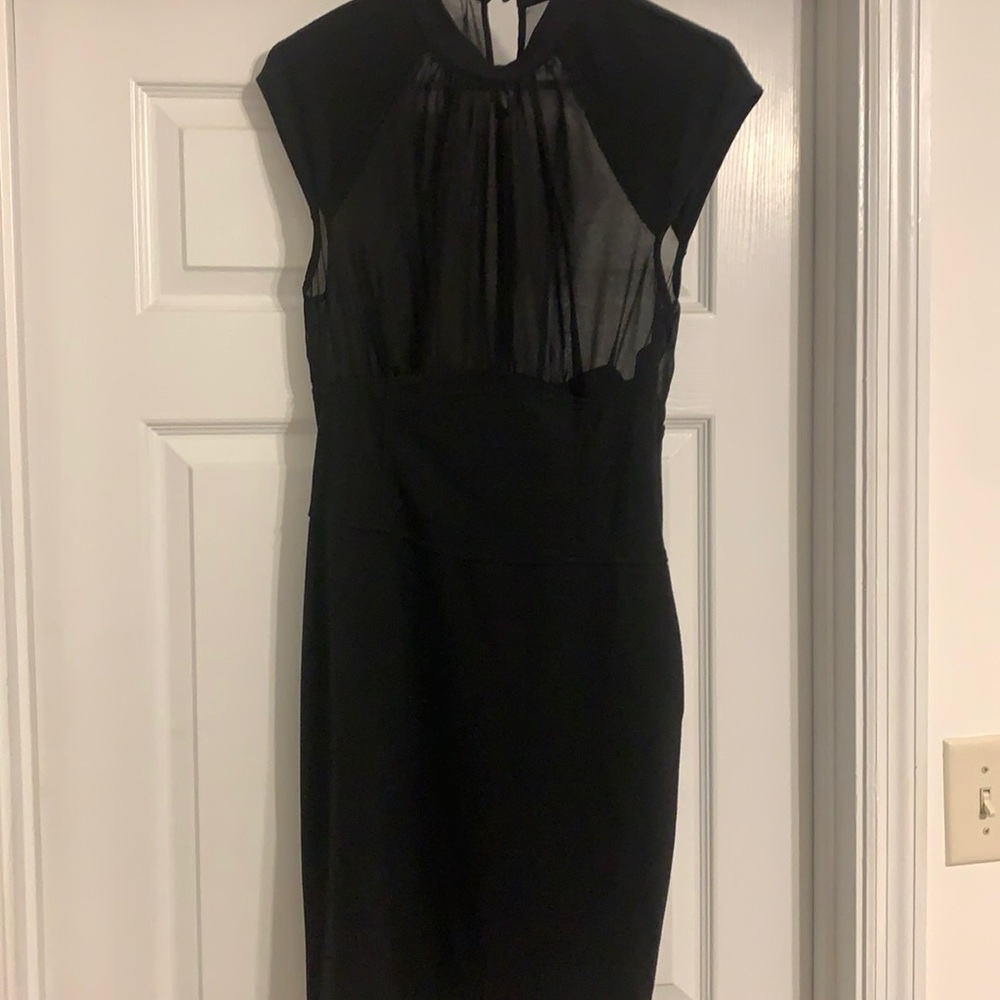 Black dress with sheer top (black cami built in)